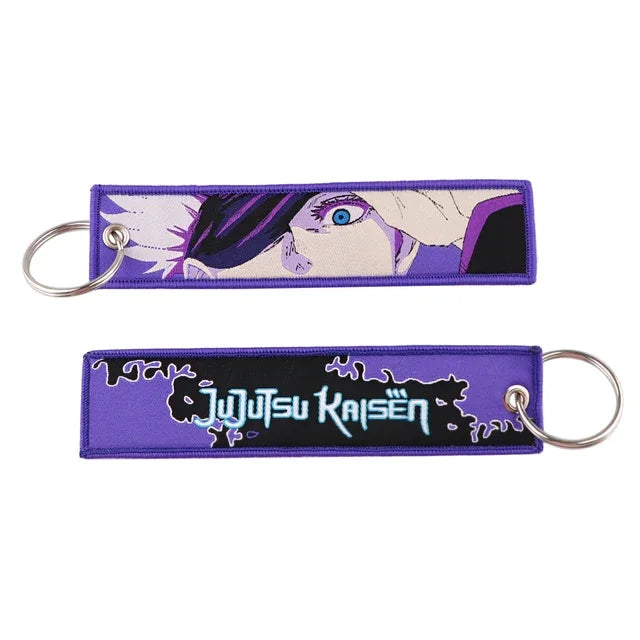 Jujutsu Kaisen Character Embroidery Keychain Tags Set