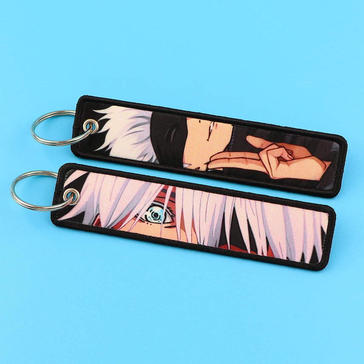 Jujutsu Kaisen Character Embroidery Keychain Tags Set