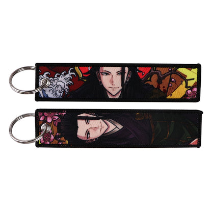 Jujutsu Kaisen Character Embroidery Keychain Tags Set