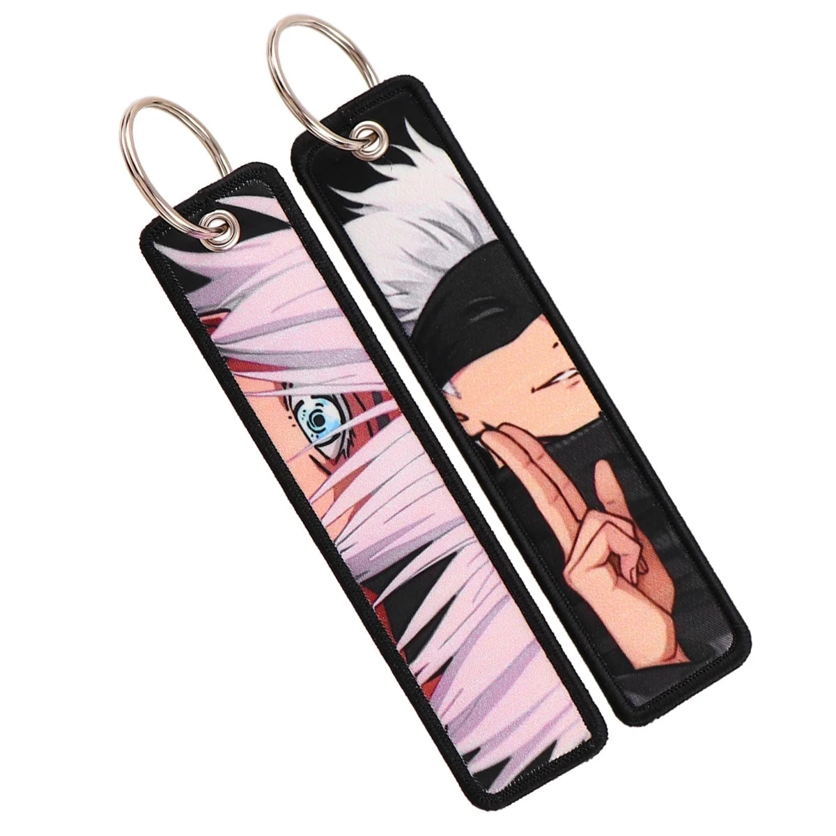 Jujutsu Kaisen Character Embroidery Keychain Tags Set