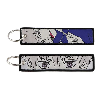 Jujutsu Kaisen Character Embroidery Keychain Tags Set