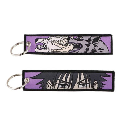 Jujutsu Kaisen Character Embroidery Keychain Tags Set