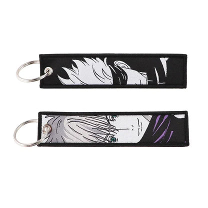 Jujutsu Kaisen Character Embroidery Keychain Tags Set