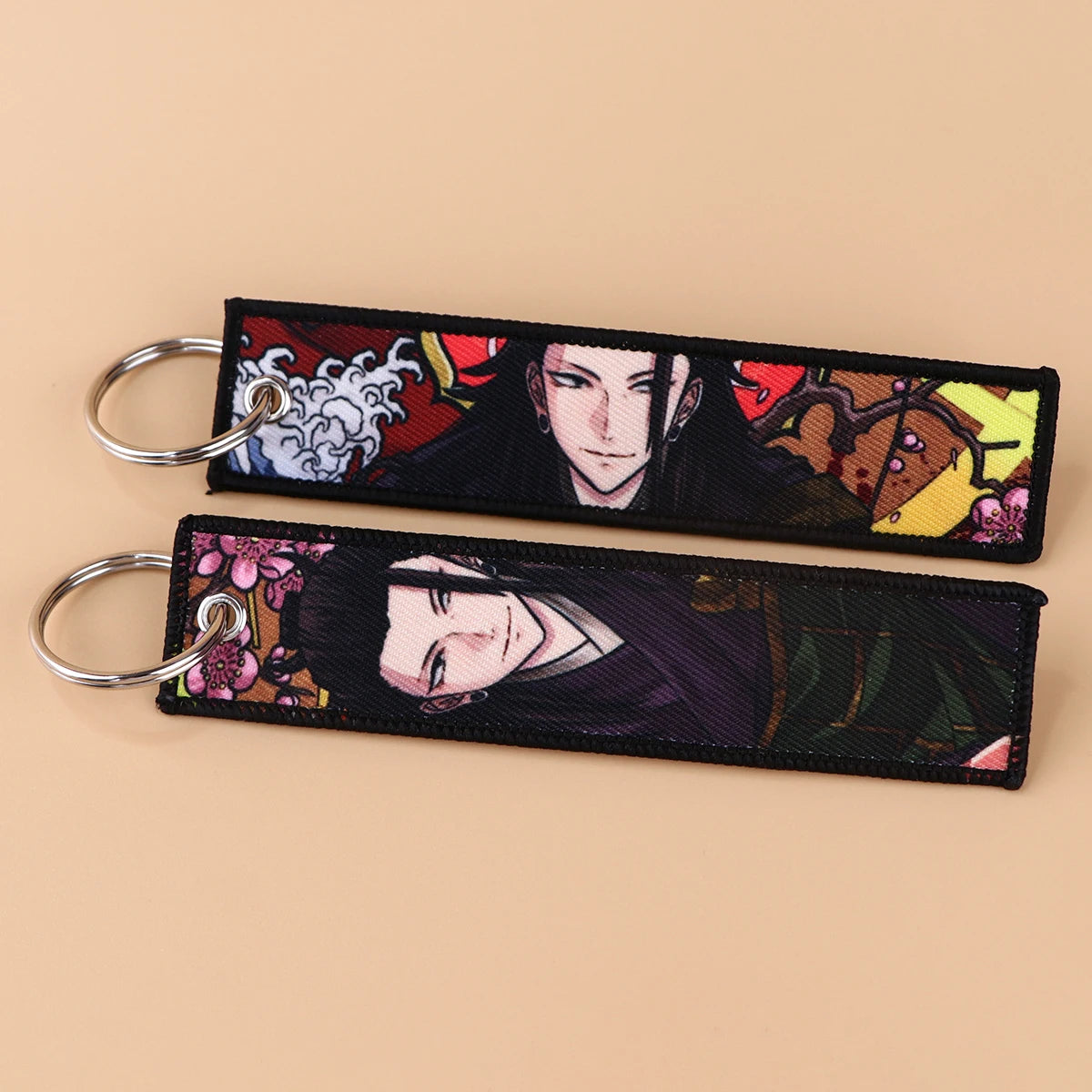 Jujutsu Kaisen Character Embroidery Keychain Tags Set