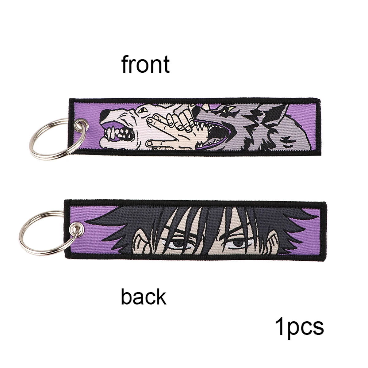 Jujutsu Kaisen Character Embroidery Keychain Tags Set