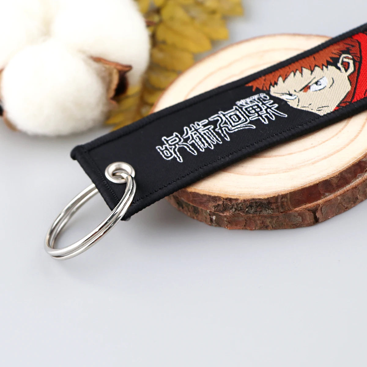 Jujutsu Kaisen Character Embroidery Keychain Tags Set