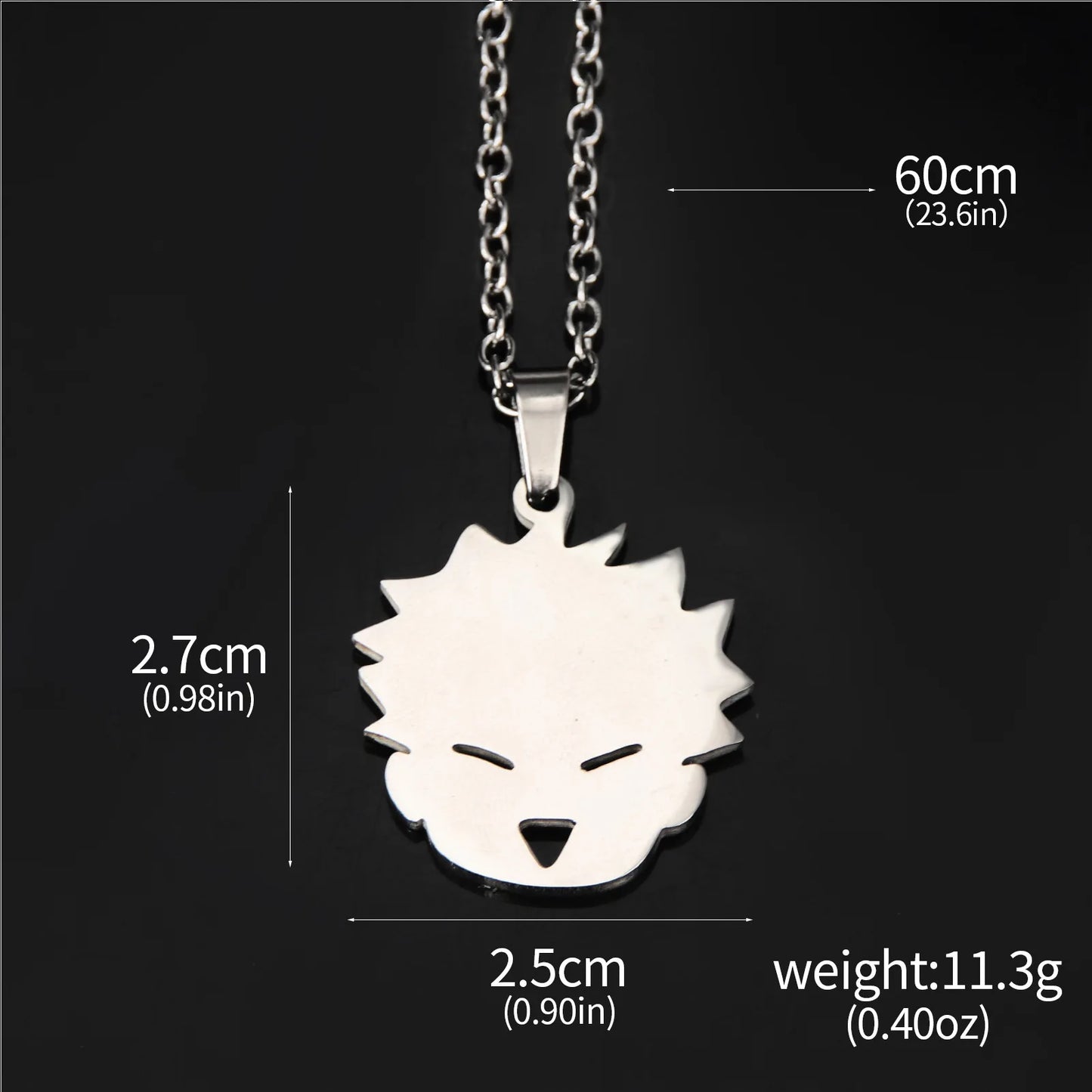 Itadori Yuji Fox Face Pendant Necklace