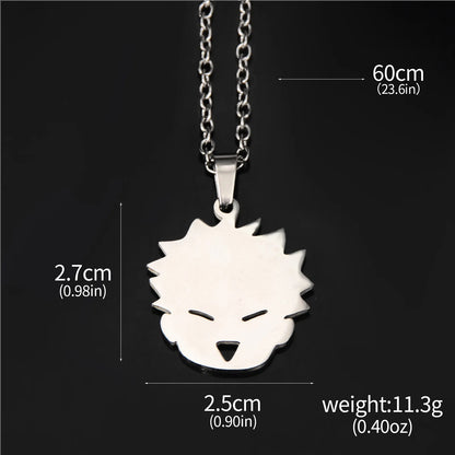 Itadori Yuji Fox Face Pendant Necklace