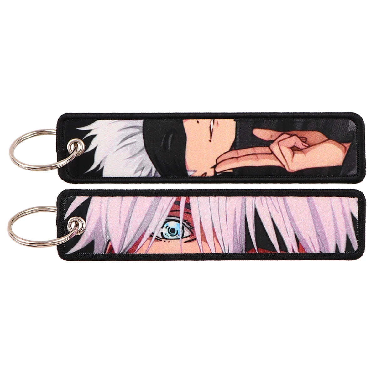 Jujutsu Kaisen Character Embroidery Keychain Tags Set