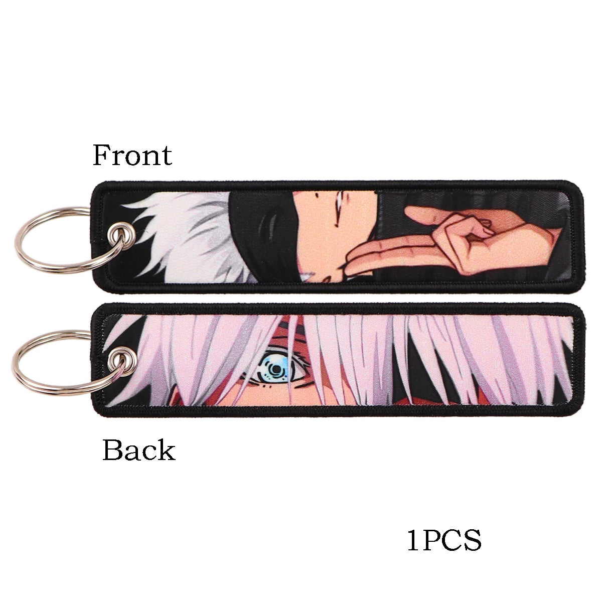 Jujutsu Kaisen Character Embroidery Keychain Tags Set