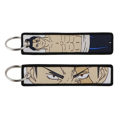 Jujutsu Kaisen Character Embroidery Keychain Tags Set