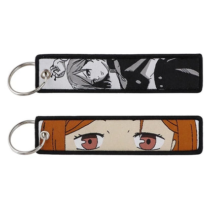 Jujutsu Kaisen Character Embroidery Keychain Tags Set