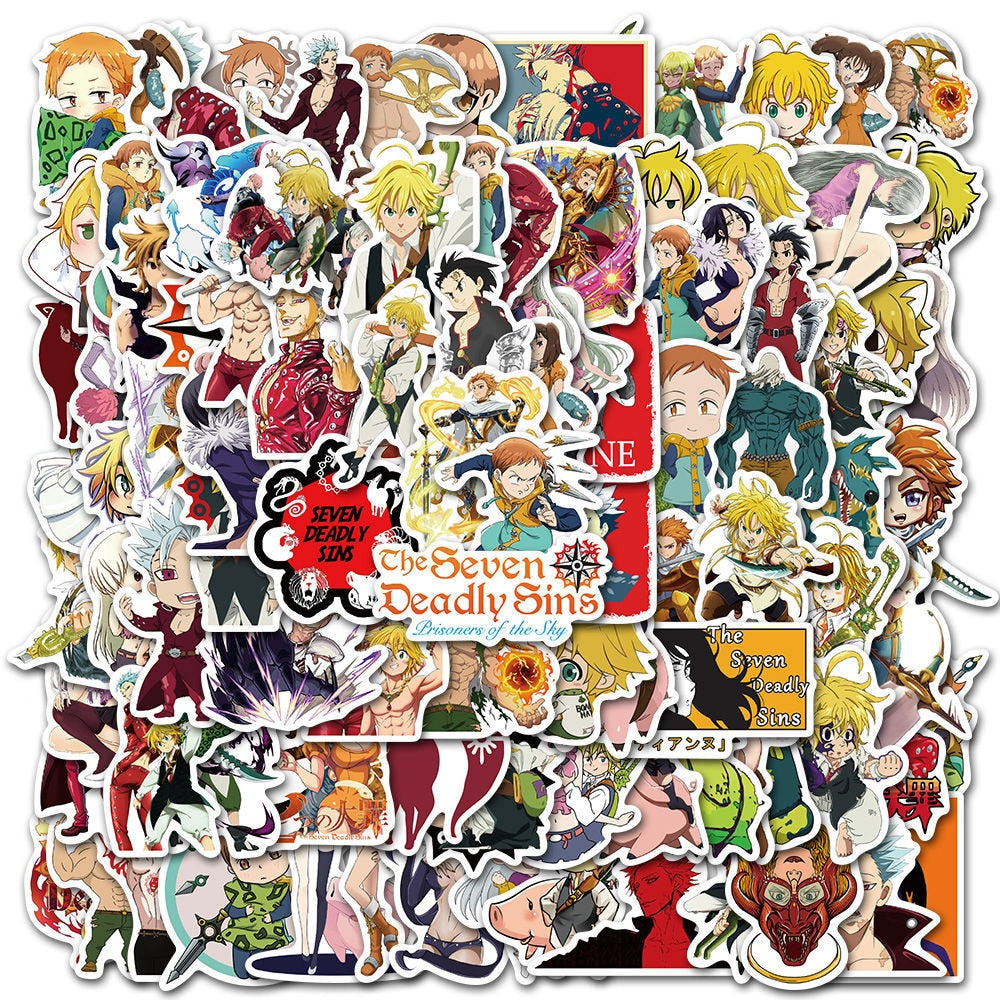 Seven Deadly Sins Sticker Pack of 100 Pieces - Supreme Rabbit
