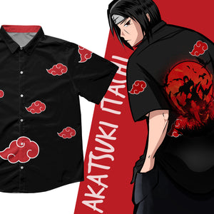 Akatsuki Itachi Button Down Shirt - Supreme Rabbit