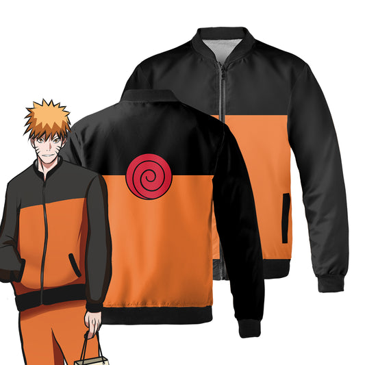 Naruto Uzumaki Fleece Bomber Jacket - Supreme Rabbit