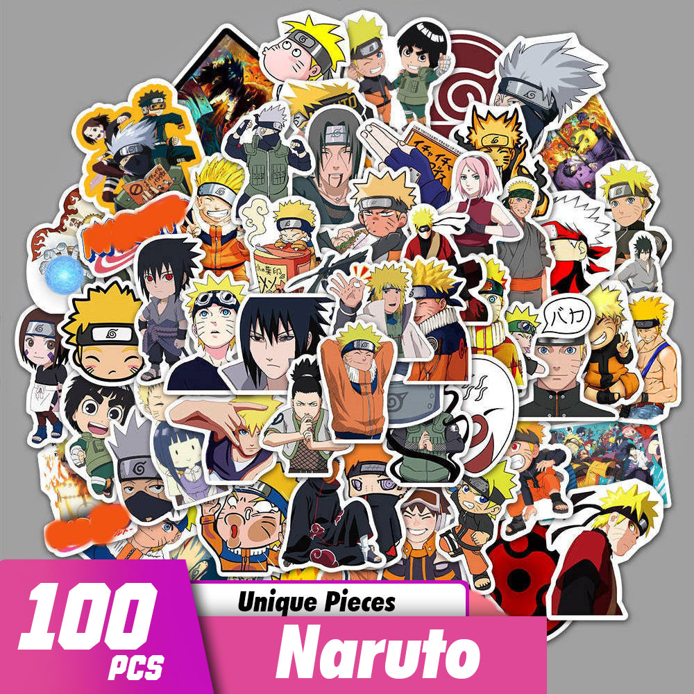 Naruto Sticker Pack of 100 Pieces - Supreme Rabbit